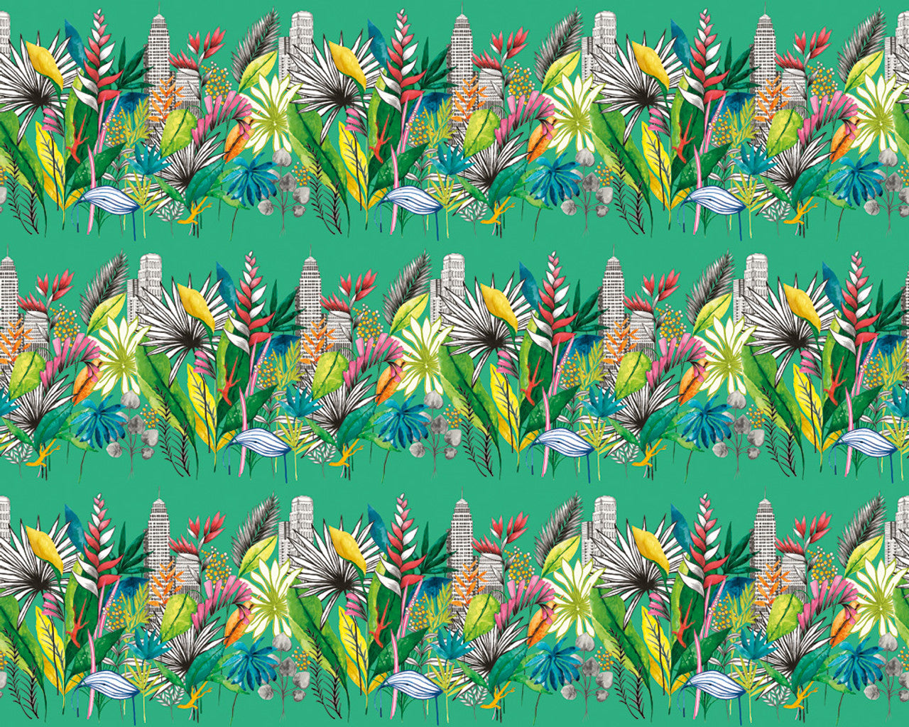 Urban Tropic Wallpaper - Emerald