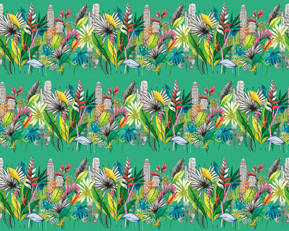 Urban Tropic Wallpaper - Emerald