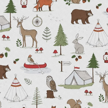 Camping Trip - Multi - Custom Sized Mural Wallpaper (per m2)