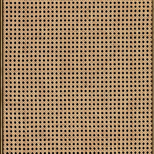 Natural Cane Webbing Wallpaper - Natural