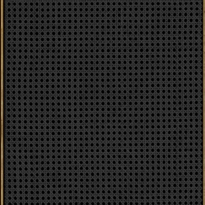 Natural Cane Webbing Wallpaper - Black