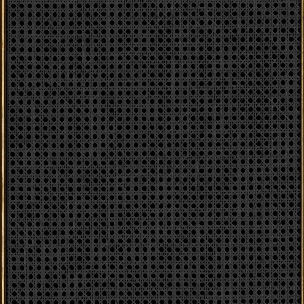 Natural Cane Webbing Wallpaper - Black