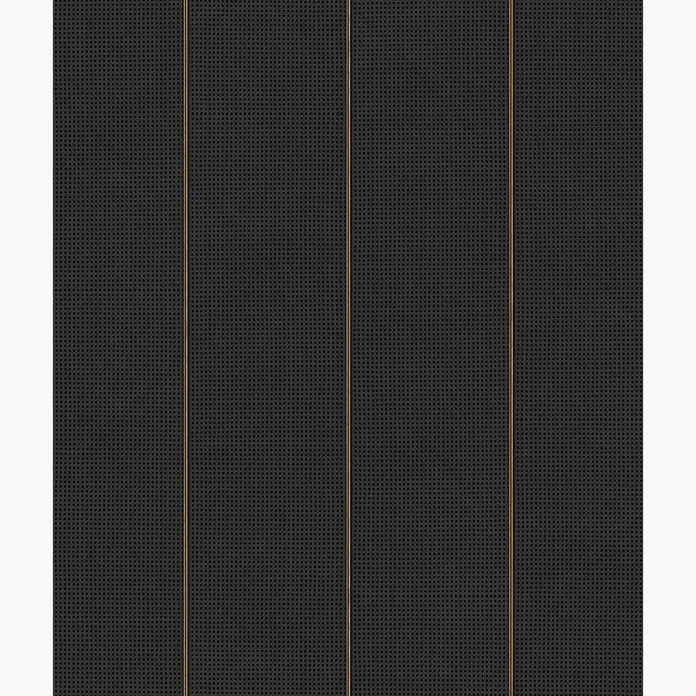 Natural Cane Webbing Wallpaper - Black