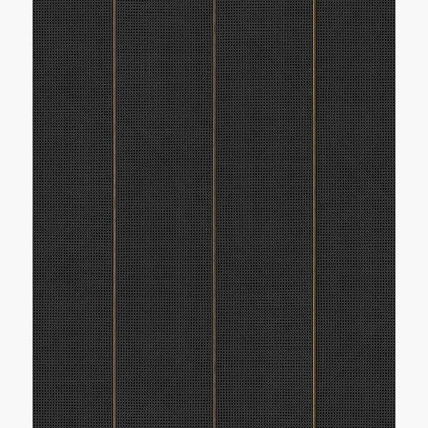 Sample - Natural Cane Webbing Wallpaper - Black