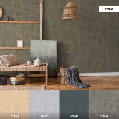 Capetown Clay Wallpaper - Beige + Metallic Gold