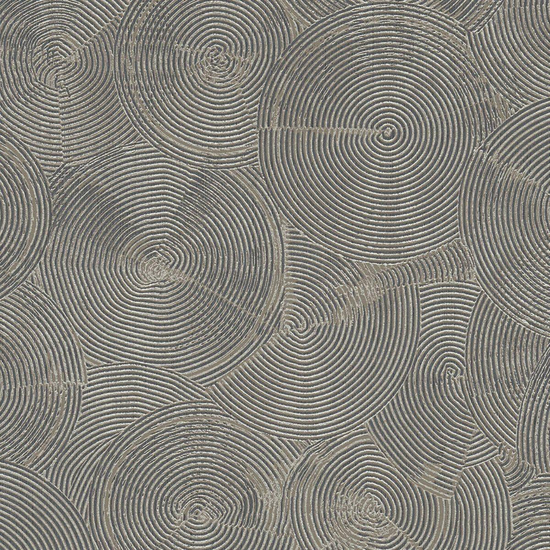 Capetown Clay Wallpaper - Brown, Metallic Black
