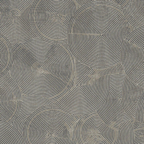 Sample - Capetown Clay Wallpaper - Brown, Metallic Black