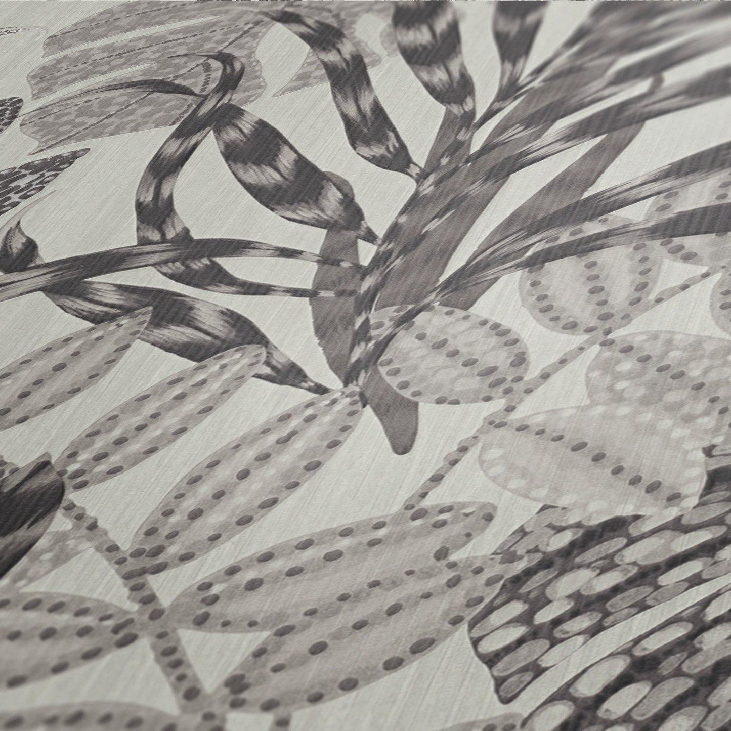 Capetown Jungle Wallpaper - Grey/White