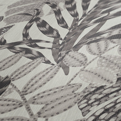 Capetown Jungle Wallpaper - Grey/White