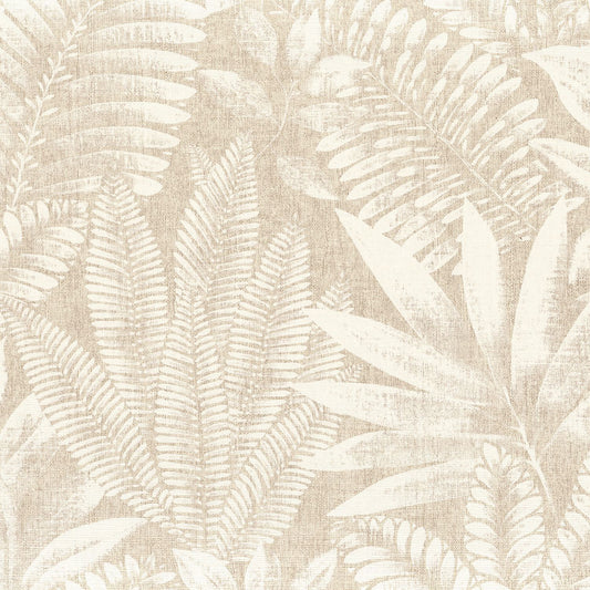 Aloes Karabane Wallpaper (Indent) - Ivory