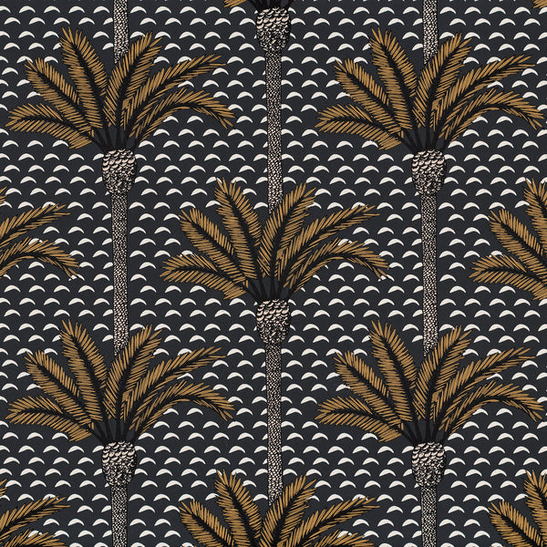 Sample - Atlas Wallpaper  (Mirage Collection) - Black