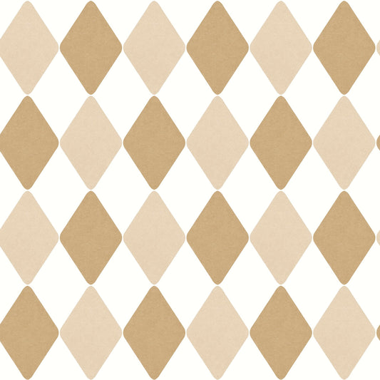 Danser Harlequin Wallpaper - Coffee & Latte