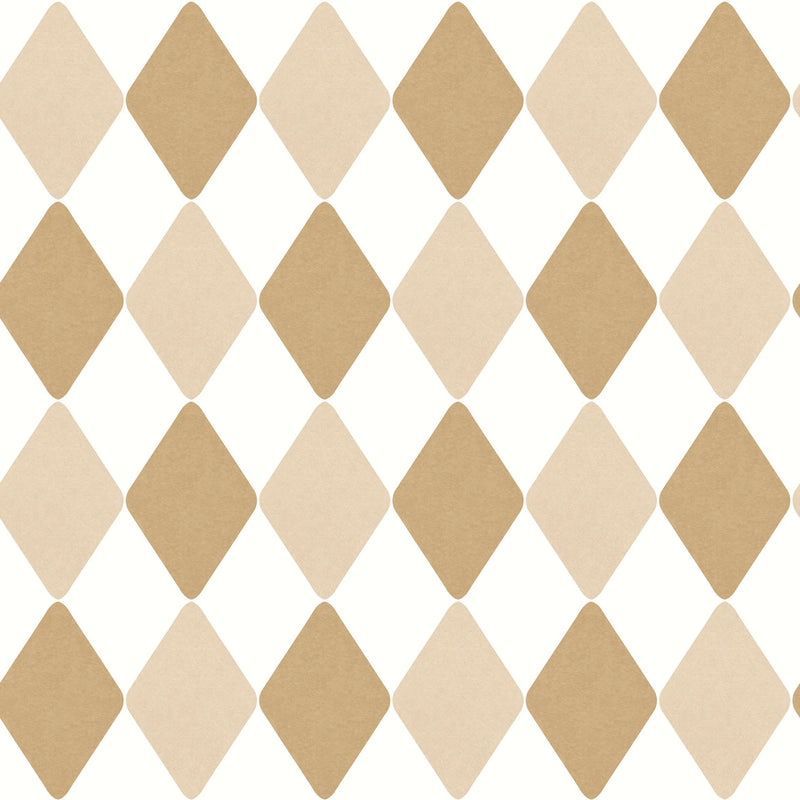 Danser Harlequin Wallpaper - Coffee & Latte