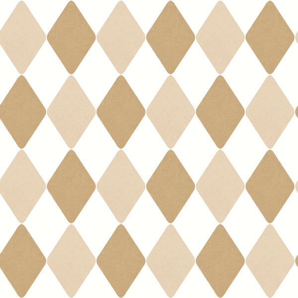 Sample - Danser Harlequin Wallpaper - Coffee & Latte