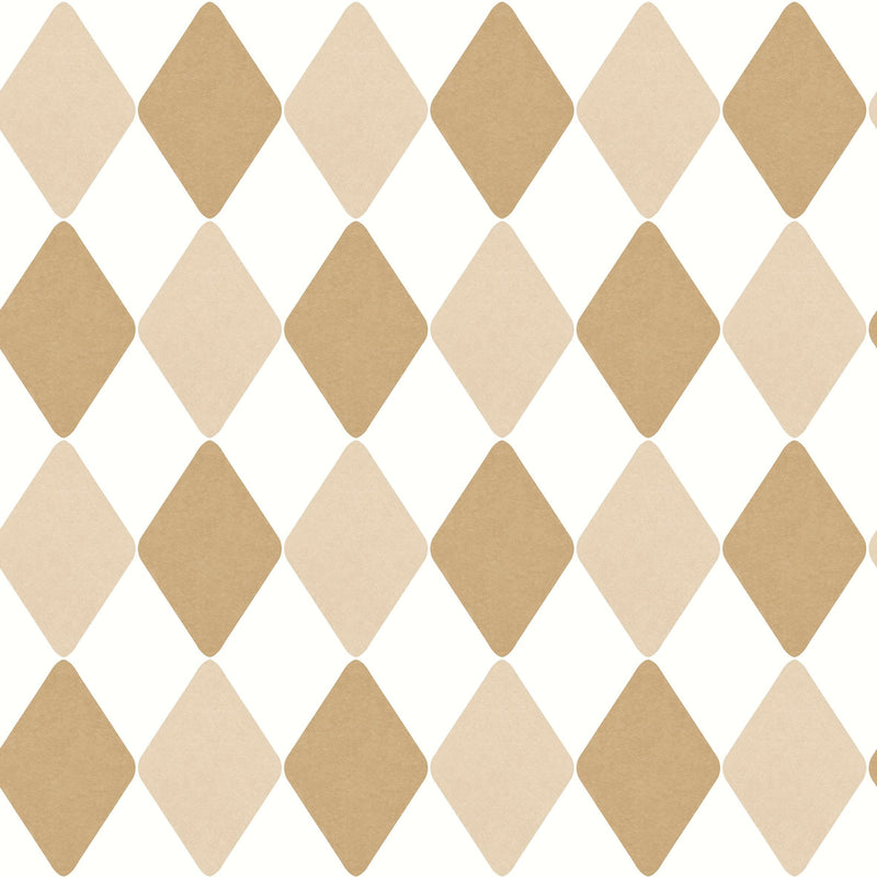 Sample - Danser Harlequin Wallpaper - Coffee & Latte