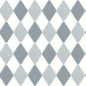 Danser Harlequin Wallpaper - Aquamarine & Powder Blue