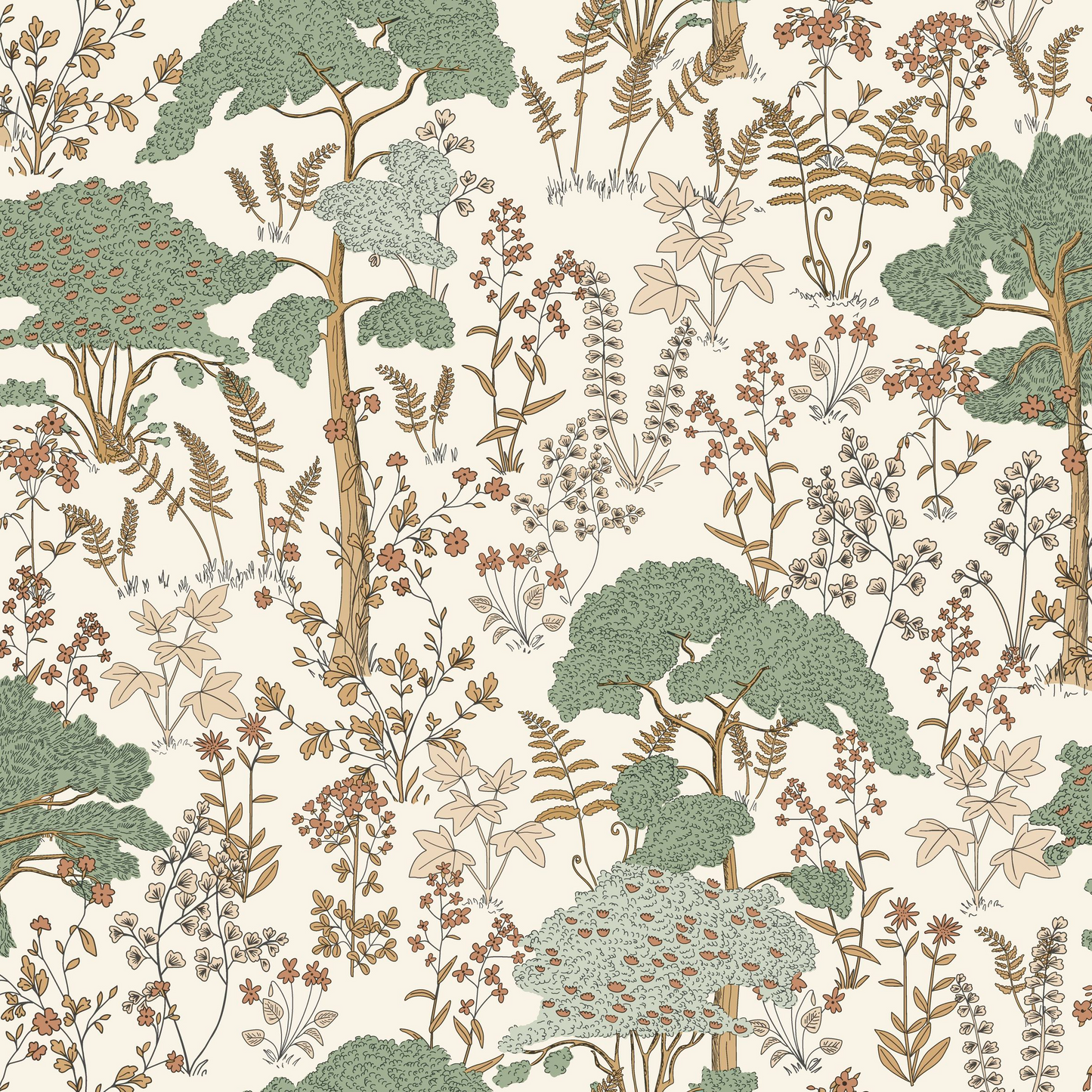 Flaner Wallpaper - Beige/White