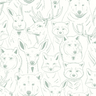 S’Amuser Wallpaper - White/Mint
