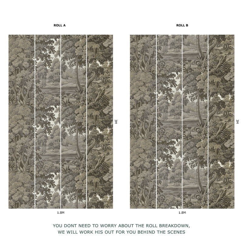 Plantasia Hybrid Mural Wallpaper - House of Hackney - Cedar