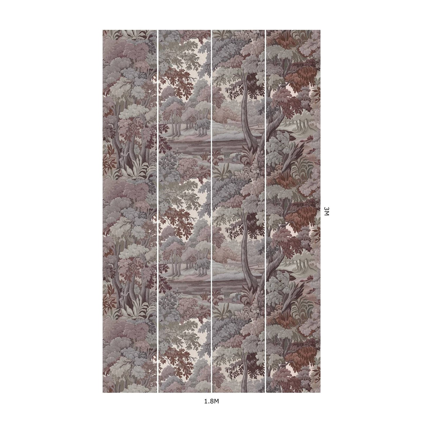 Plantasia Hybrid Mural Wallpaper - House of Hackney - Chestnut