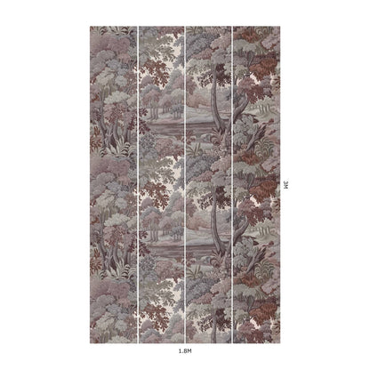 Plantasia Hybrid Mural Wallpaper - House of Hackney - Chestnut