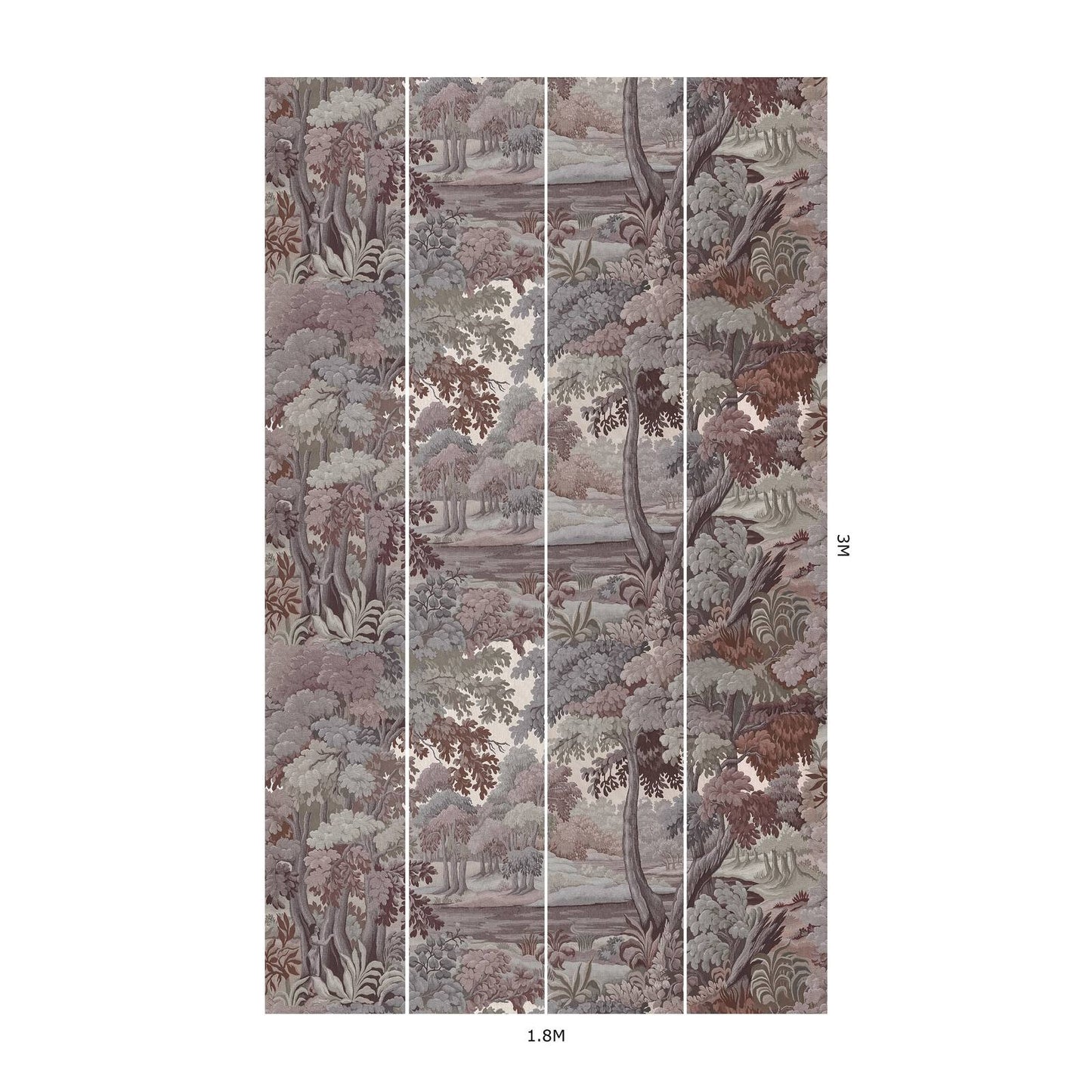 Plantasia Hybrid Mural Wallpaper - House of Hackney - Chestnut