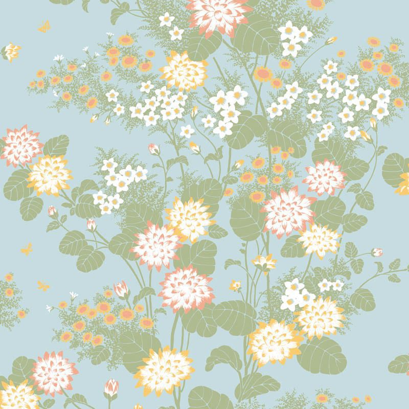 Chinese Floral Florence Broadhurst Wallpaper - Botany