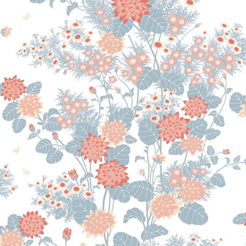 Sample – Chinese Floral Florence Broadhurst Wallpaper - Dawn