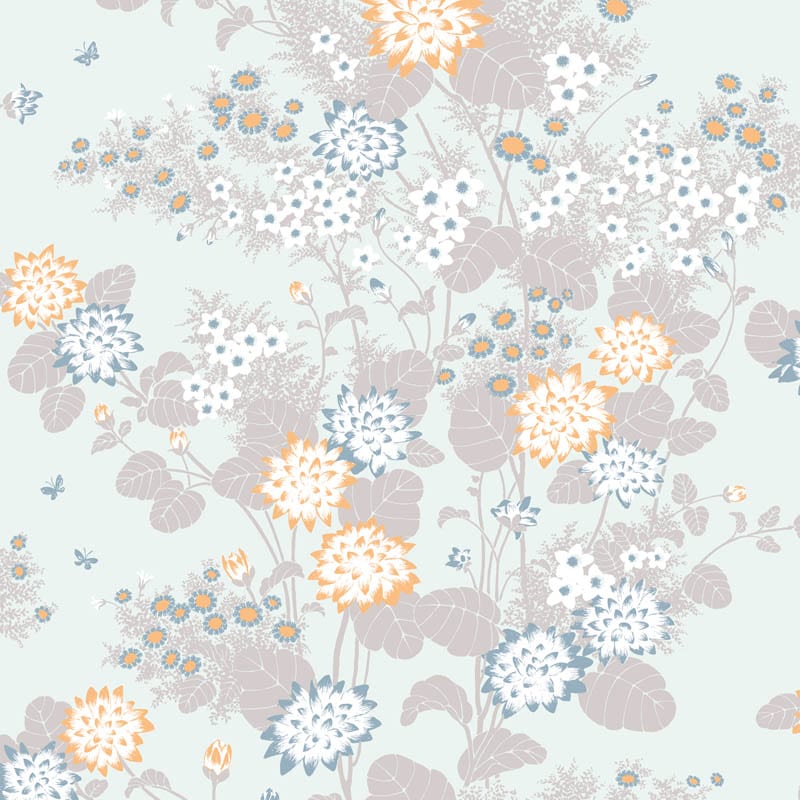 Sample – Chinese Floral Florence Broadhurst Wallpaper - Nullabor