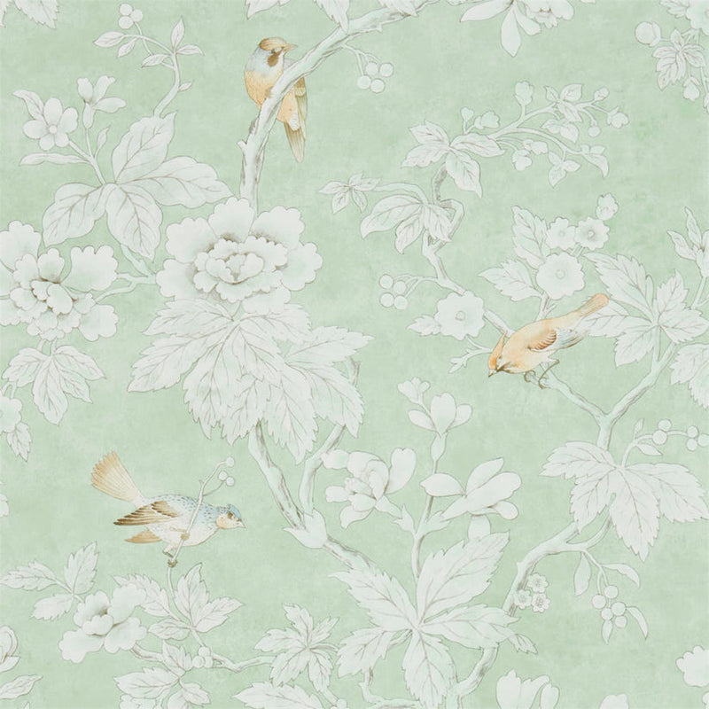 Sample - Chiswick Grove Wallpaper - Sage Green