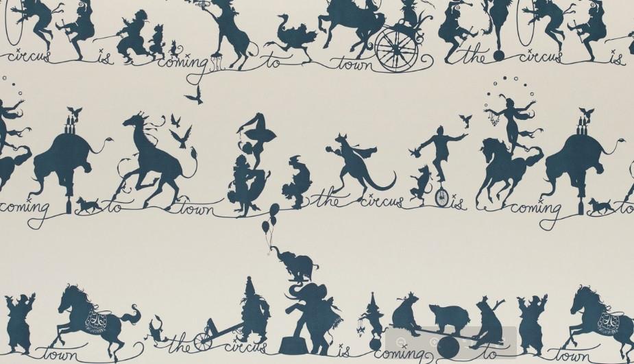 Circus Parade Wallpaper - Marine