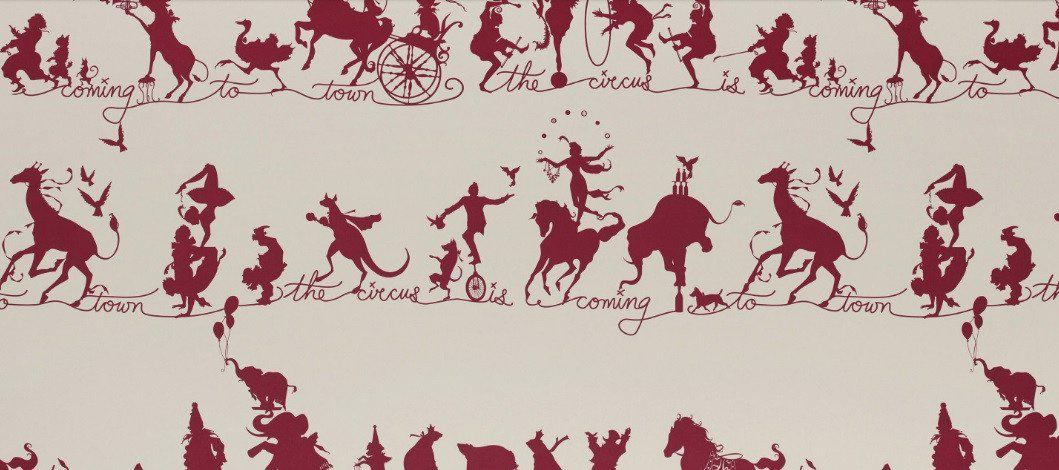 Circus Parade Wallpaper - Ruby