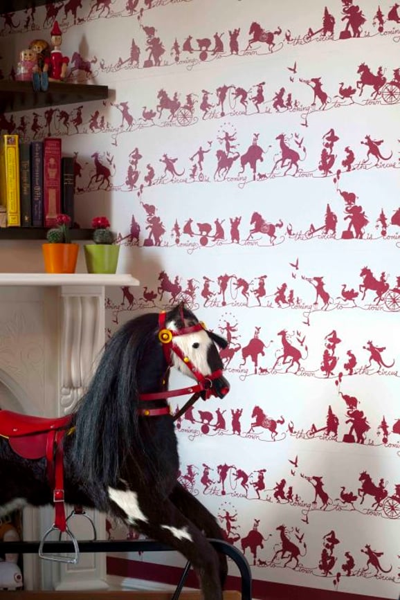 Circus Parade Wallpaper - Ruby