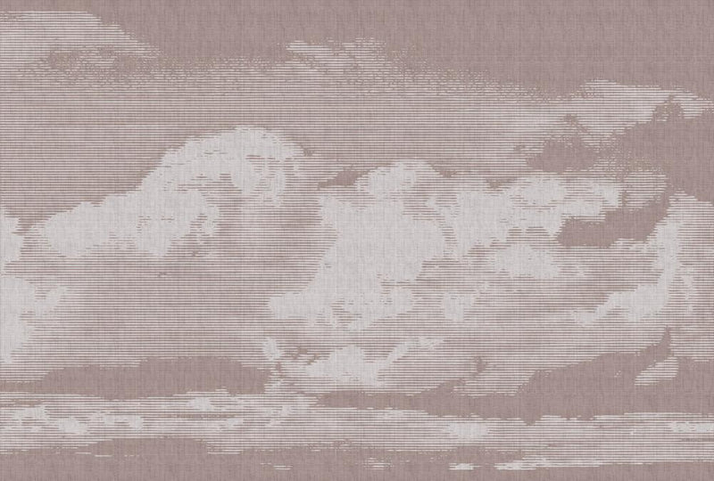 Cloudy Day  - Rouge - Custom Sized Wallpaper Mural (per m2)