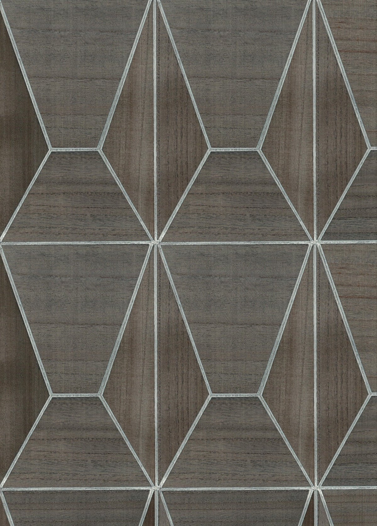 Real Wood Veneer Wallpaper - Cobblestone/Silver