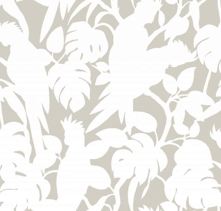 Sample – Cockatoos Florence Broadhurst Wallpaper - Wide Width Vinyl - Shell