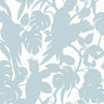 Cockatoos Florence Broadhurst Wallpaper - Wide Width Vinyl - Sky