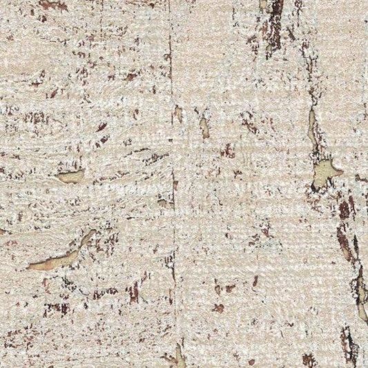 Cork Metallic Wallpaper - Cream/Gold