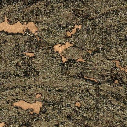 Cork Metallic Wallpaper - Brown/Rosegold