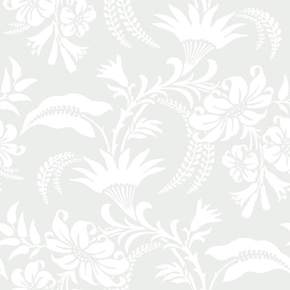 Cole and Sons - Cranley Wallpaper - Chalk on Eau du Nil