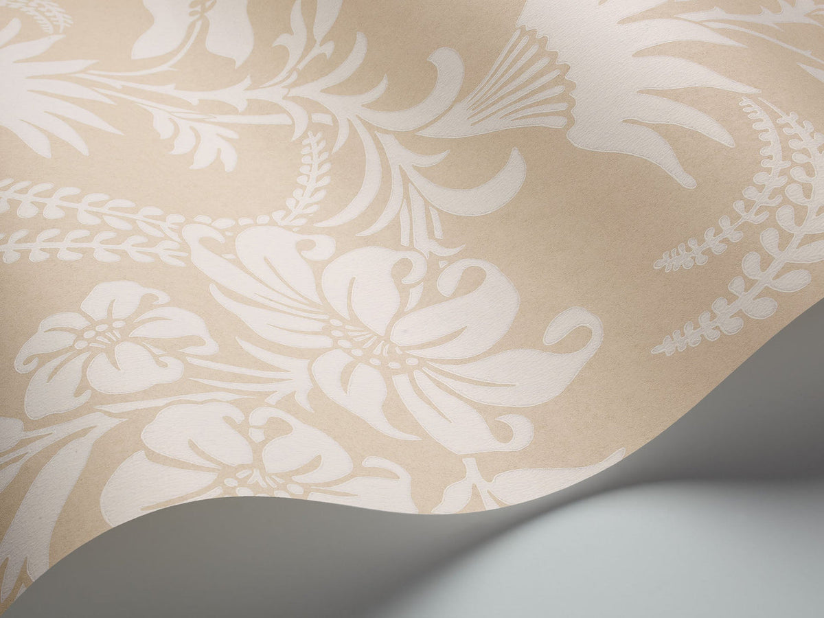 Cole and Sons - Cranley Wallpaper - Cream on Beige