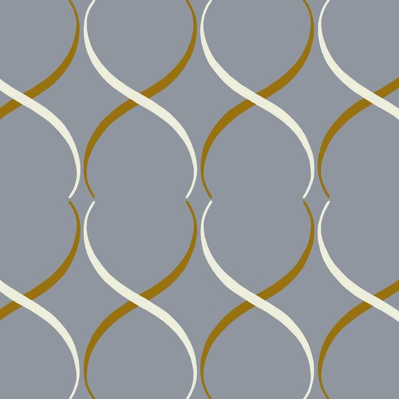 Crossover Lattice Florence Broadhurst Wallpaper - Mauve