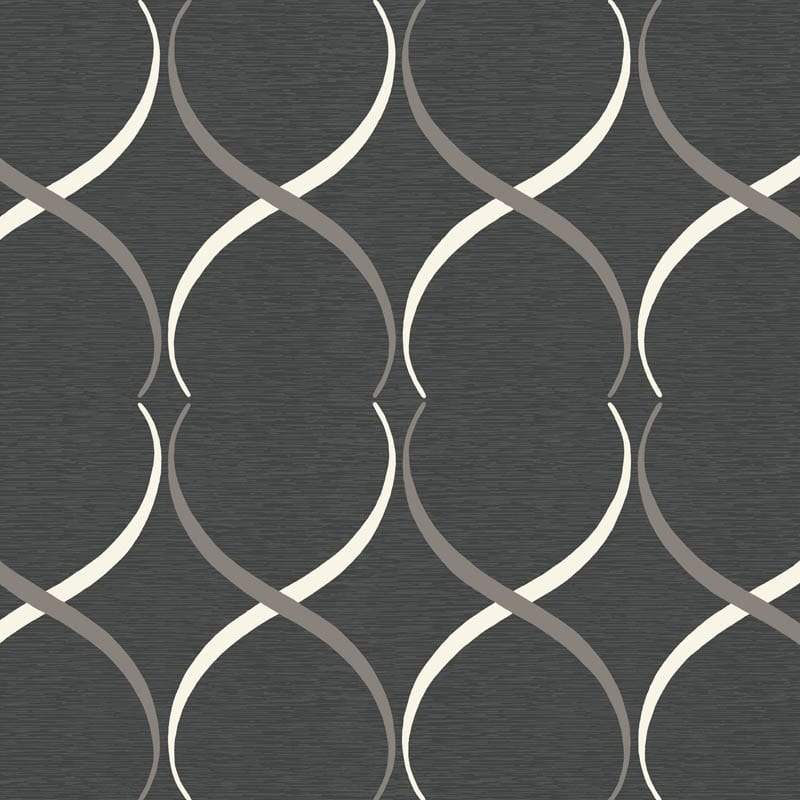 Crossover Lattice Florence Broadhurst Wallpaper - Night