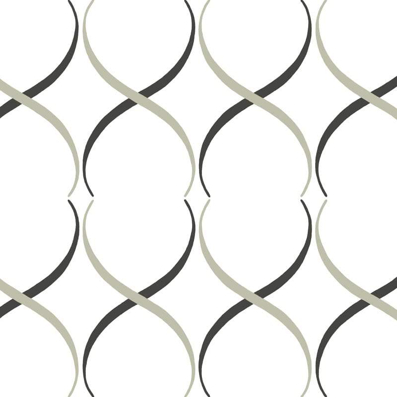 Crossover Lattice Florence Broadhurst Wallpaper - Pelican
