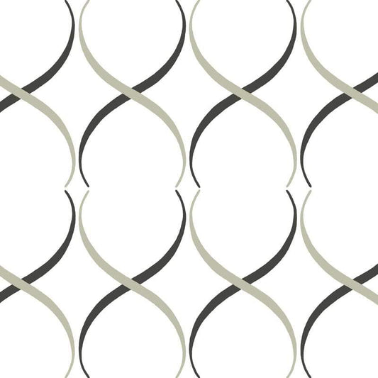 Crossover Lattice Florence Broadhurst Wallpaper - Pelican