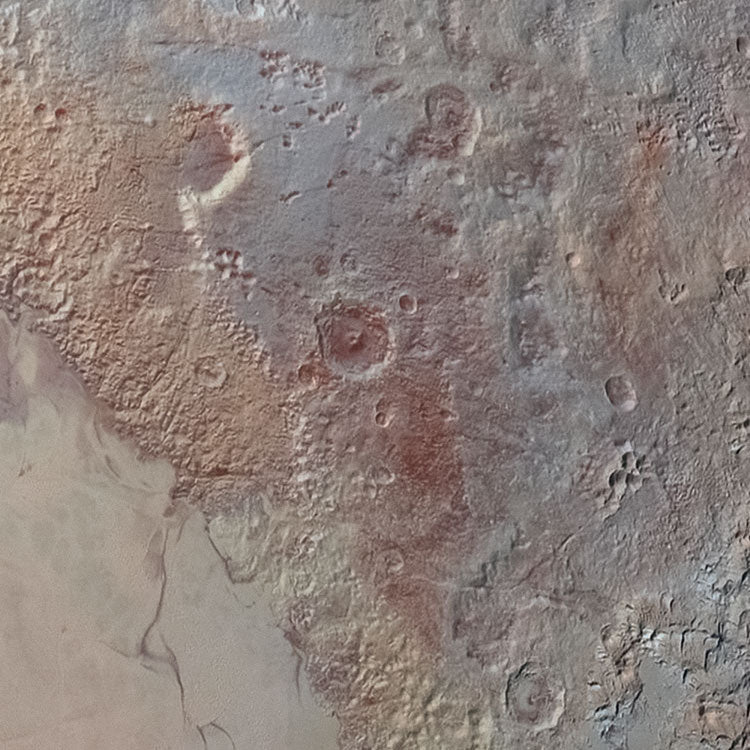 Pluto - Circular Mural - Self Adhesive