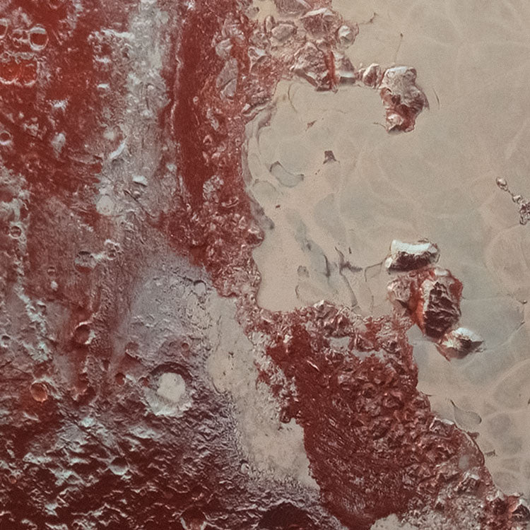 Pluto - Circular Mural - Self Adhesive