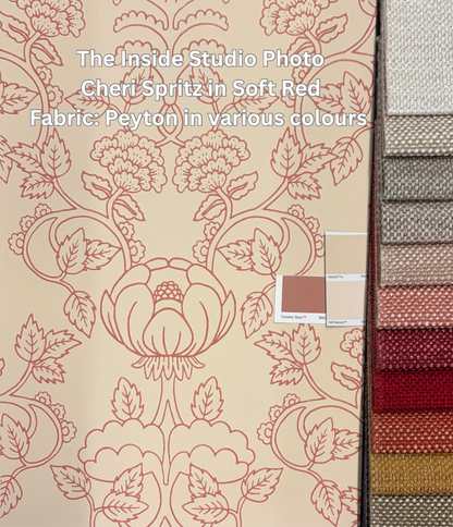 Cheri Spritz Wallpaper - Soft Red