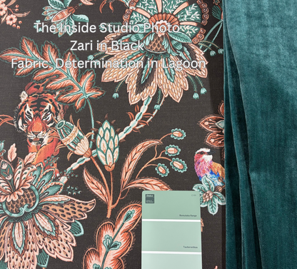 Zari Wallpaper - Black - Discontinuing