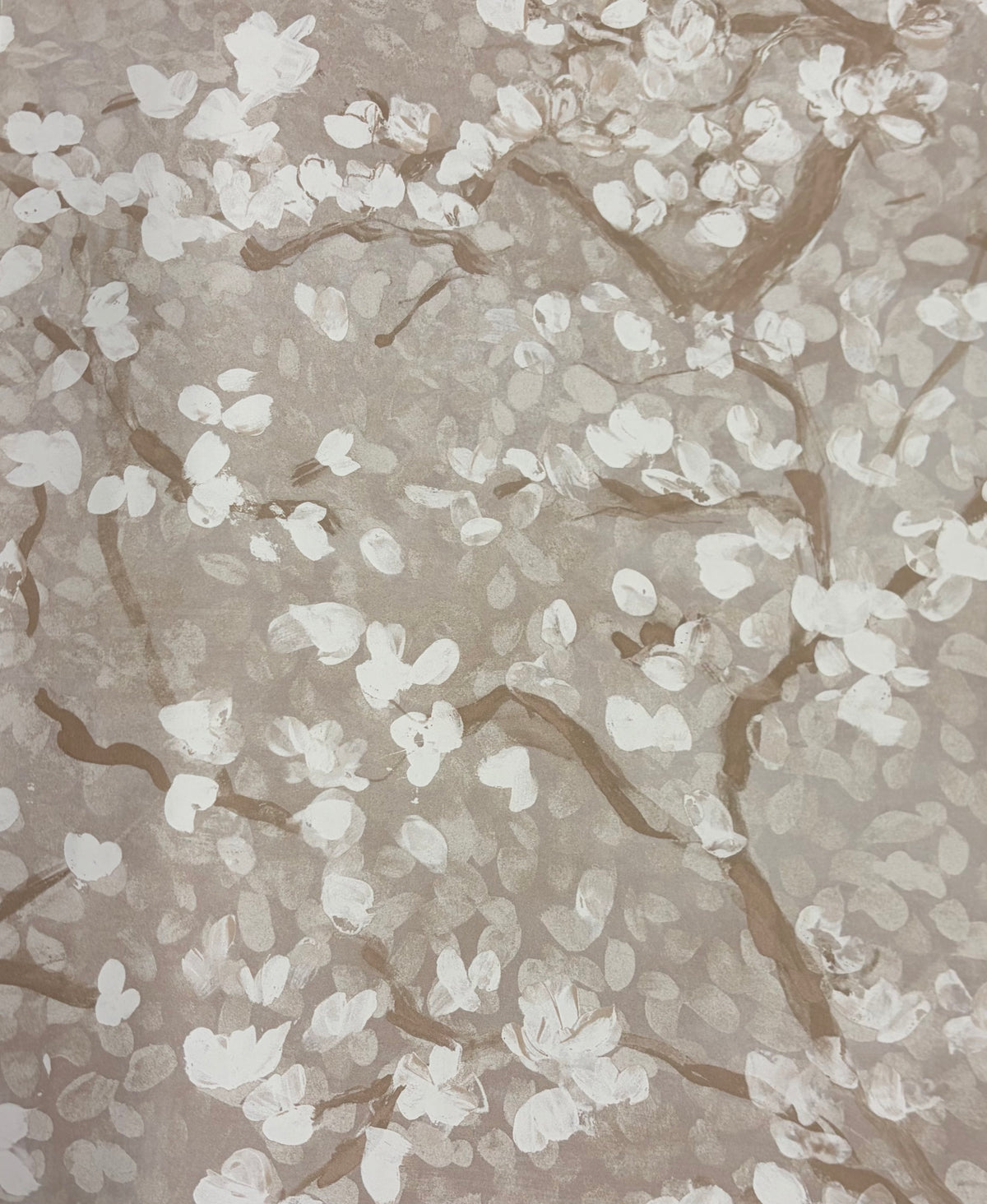 Sample - Dappled Tree Wallpaper - Ecru